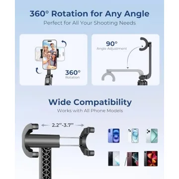 Fuloview Selfie Stick Tripod with Remote Control