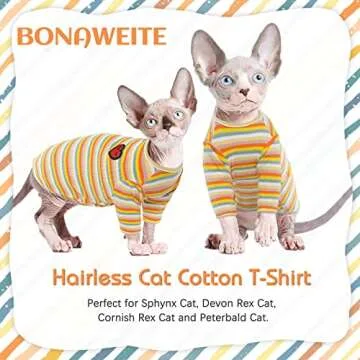 Bonaweite Cat Shirt for Sphynx & Cornish Rex Cats