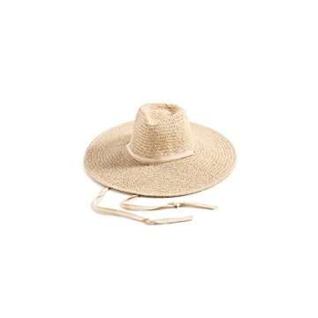 Hat Attack Women's Elle Chinstrap Straw Hat, Natural/Stripe, One Size