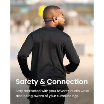 SHOKZ OpenRun (AfterShokz Aeropex) - Open-Ear Bluetooth Bone Conduction Sport Headphones - Sweat Resistant Wireless Earphones for Workouts and Running - Built-in Mic, with Headband