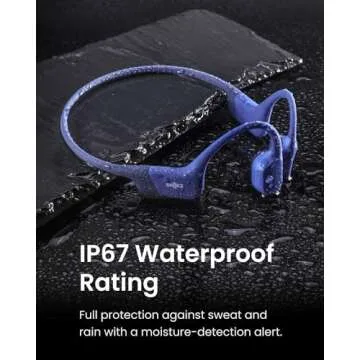SHOKZ OpenRun (AfterShokz Aeropex) - Open-Ear Bluetooth Bone Conduction Sport Headphones - Sweat Resistant Wireless Earphones for Workouts and Running - Built-in Mic, with Headband