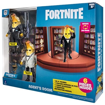 FORTNITE Agent’s Room Playset with Peely Figures & Accessories