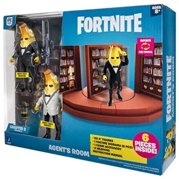 FORTNITE Agent’s Room Playset with Peely Figures & Accessories