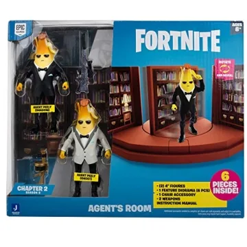 FORTNITE Agent’s Room Playset with Peely Figures & Accessories
