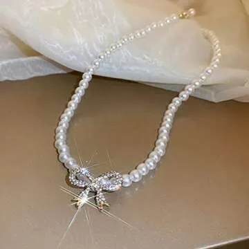 Stylish Pearl Rhinestones Choker Necklace for All Occasions