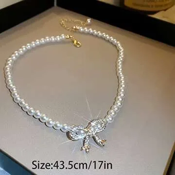 Stylish Pearl Rhinestones Choker Necklace for All Occasions