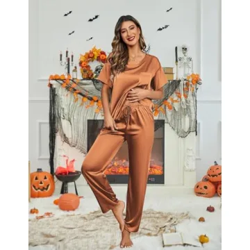 Ekouaer Women's Satin Pajama Set for Ultimate Comfort