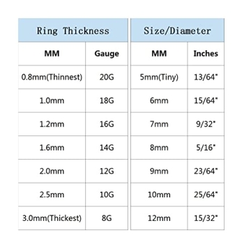 Best 20G 8mm Hypoallergenic Nose Ring Hoop for Sensitive Skin