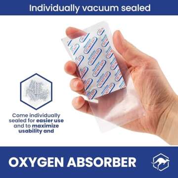 Wallaby 2000cc Oxygen Absorbers - 20 Count (Individually Sealed) - for Long Term Food Storage & Surv...