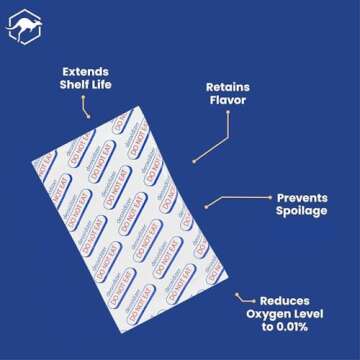 Wallaby 2000cc Oxygen Absorbers - 20 Count (Individually Sealed) - for Long Term Food Storage & Survival, Mylar Bags, Canning, Harvest Right Freeze Dryer