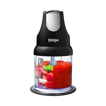 Ninja Food Chopper Express Chop with 200-Watt, 16-Ounce Bowl for Mincing, Chopping, Grinding, Blending and Meal Prep (NJ110GR)