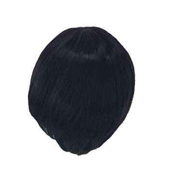 OYSRONG Women's Short Black Full Bang Straight Wig Mushroom Hairstyle Cosplay/daily Heat Resistant Fibre Halloween Wig