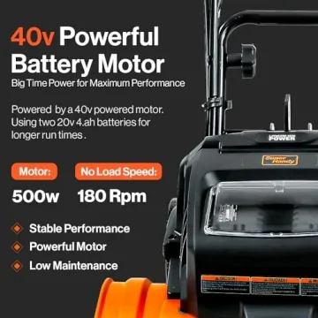 SuperHandy Electric Tiller-Cultivator with 40V Battery