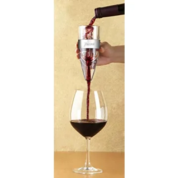 Zazzol Wine Aerator Decanter - Multi Stage Design with Gift Box - Recommended by Business Insider Luxury Aluminum Ring