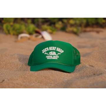 JOES SURF SHOP California Foam Snapback Trucker Hat-Green