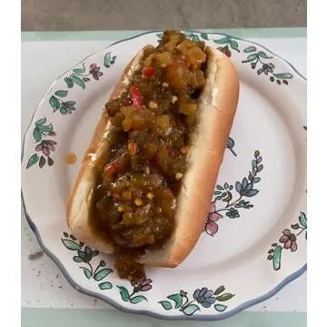 Cottage Lane Kitchen Pepper Relish - Hot & Sweet Chile Peppers. Spicy Jalapenos Bell Peppers - Sub for Hot Sauce, Chow Chow, Salsa 12oz Jar