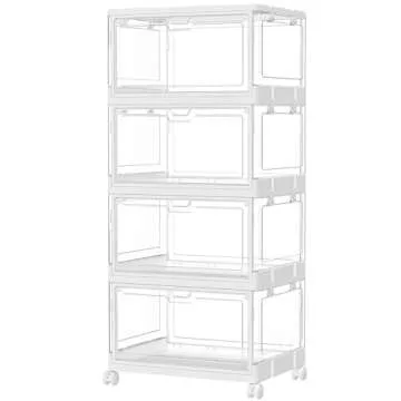 Clear Storage Bins 24Qt | Stackable & Stylish Organizers