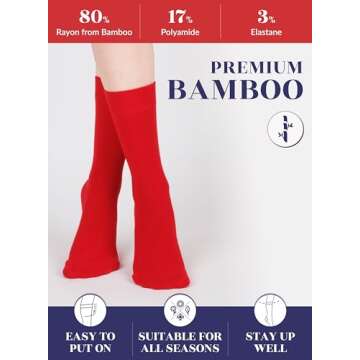 Hugh Ugoli Bamboo Dress Socks for Women - Stylish Comfort