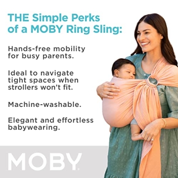 Moby Ring Sling Carrier for Comfortable Babywearing