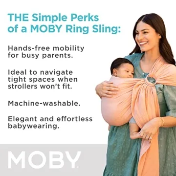 Moby Ring Sling Carrier for Comfortable Babywearing