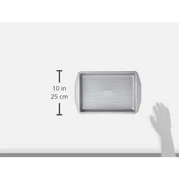 USA Pan American Bakeware Classics 9 x 13-Inch Rectangular Lasagna, Cake and Brownie Pan, Aluminized Steel, 9 x 13 Inch