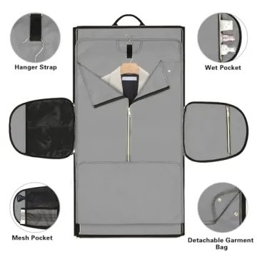 Convertible Garment Duffle Bag with Backpack Straps