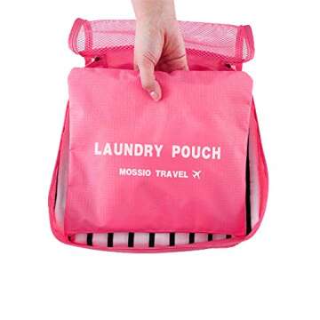 Packing Organizer,Mossio 7 Piece Various Size Compression Organizers Light Blue