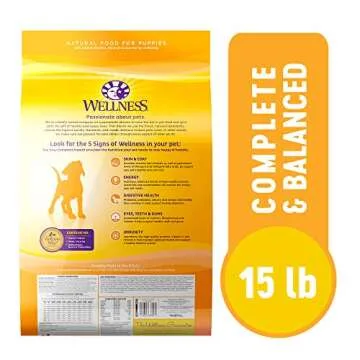 Wellness Complete Health Puppy Food with Chicken, Salmon & Oatmeal - 15 lbs