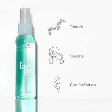 L'ANGE HAIR Sea Salt Texturizing Spray for Beachy Waves and Volume