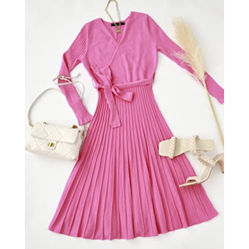 ZESICA Stylish Fall Sweater Dress for Women