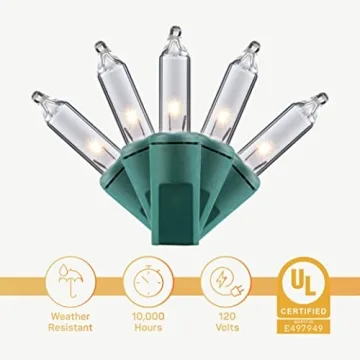 100 Warm White Christmas String Lights for Festive Décor