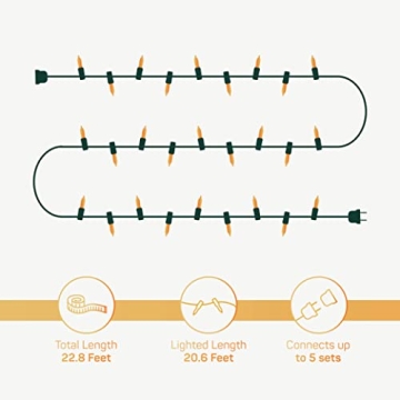 100 Warm White Christmas String Lights for Festive Décor