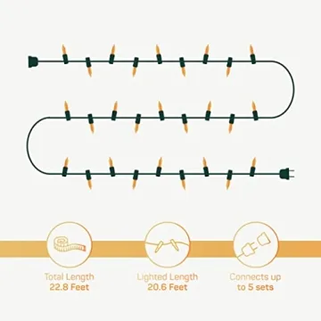 100 Warm White Christmas String Lights for Festive Décor