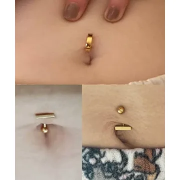 Stylish MODRSA Small Belly Button Ring Set for Women