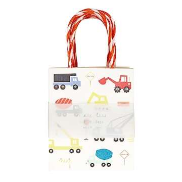 Meri Meri Construction Party Bag Pack of 8 Stylish Favors
