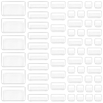 Vtopmart 60 PCS Clear Drawer Organizer Set for Home
