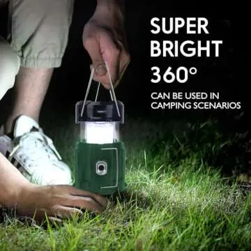 2024 Solar Camping Lantern & Fan Rechargeable Light