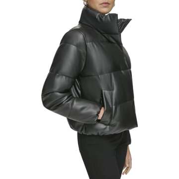 Calvin Klein Women's Outerwear Jacket,Black,XS