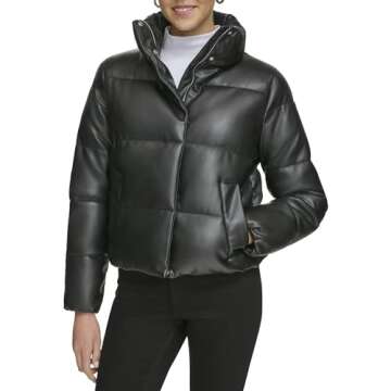 Calvin Klein Women's Outerwear Jacket,Black,XS