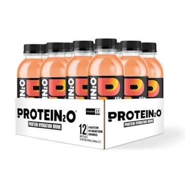 Protein2o 15g Whey Protein Infused Water, Peach Mango, 16.9 Oz Bottle (Pack of 12)