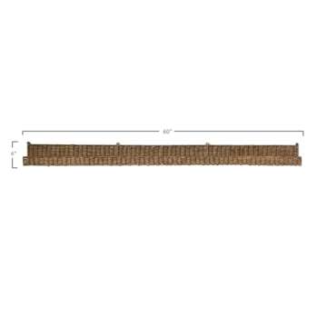Creative Co-Op Handwoven Rattan Wall Shelf