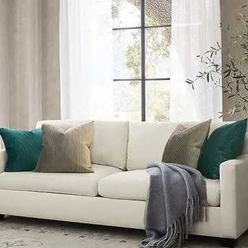 Luxurious YCOLL Velvet Khaki Pillow Covers - Set of 2