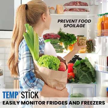 Temp Stick Remote WiFi Temperature & Humidity Sensor, Data Logger. No Subscription. 24/7 Monitor, Unlimited Text, App & Email Alerts. Made in America. Use with Alexa, IFTTT. Monitor Anywhere, Anytime