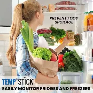 Temp Stick Remote WiFi Temperature & Humidity Sensor, Data Logger. No Subscription. 24/7 Monitor, Unlimited Text, App & Email Alerts. Made in America. Use with Alexa, IFTTT. Monitor Anywhere, Anytime