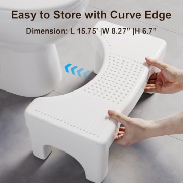 Premium Toilet Stool Squat for Adults and Kids - Portable Solution