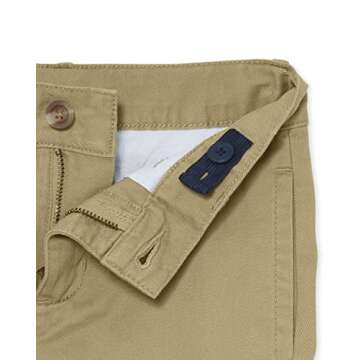 The Children's Place boys Chino Pants, Flax, 8