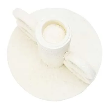 Bloomingville Resin Taper Candle Holder with Handles, Volcano Finish