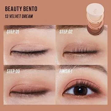 Kaja Beauty Bento Collection - Bouncy Eyeshadow Trio | Burnt Sandy Brown Tones, Travel Size, 13 Velvet Dream, 2019 Allure Best of Beauty Award, 0.03 Oz