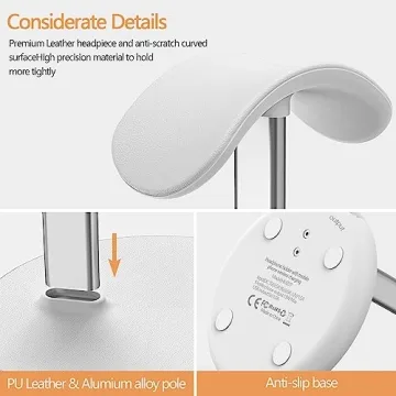 HiWe 2-in-1 Headphone Stand Wireless Charger Fast 15W