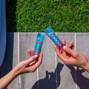 HydroMATE Electrolytes Powder Low Sugar - 30 Count Fruit Punch Instant Hydration Packets with Vitami...